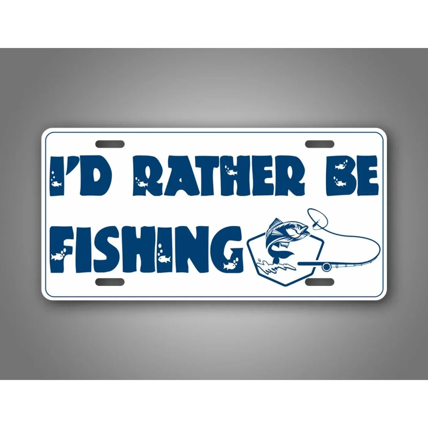 1pc 2D Flat Custom Vintage Fishing Metal Wall Sign Personalized Funny Design Rustic Wall Art Waterproof Ornament Lake House Man