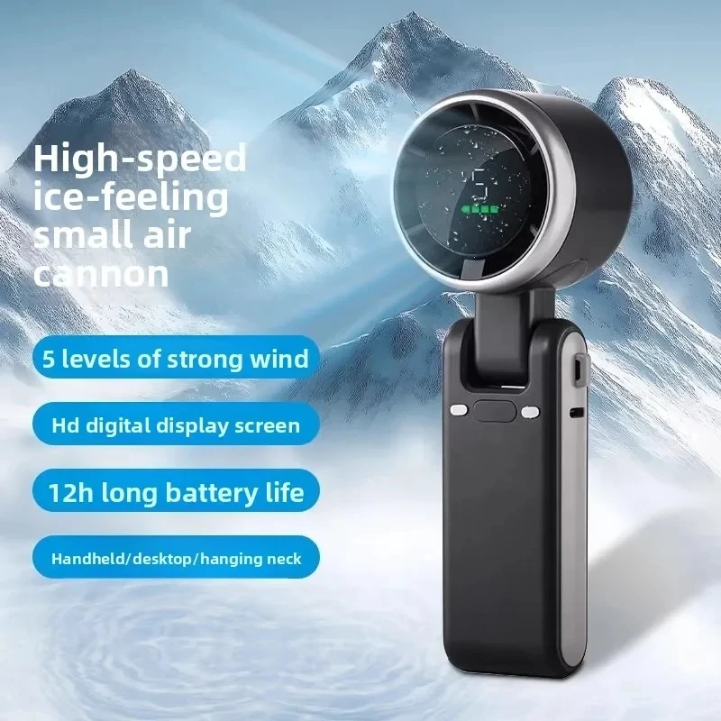 Ventilador 3 en 1, 5 velocidades, batería de litio recargable de 1200 mAh, carga USB, mini ventilador de viaje 2026 nuevo