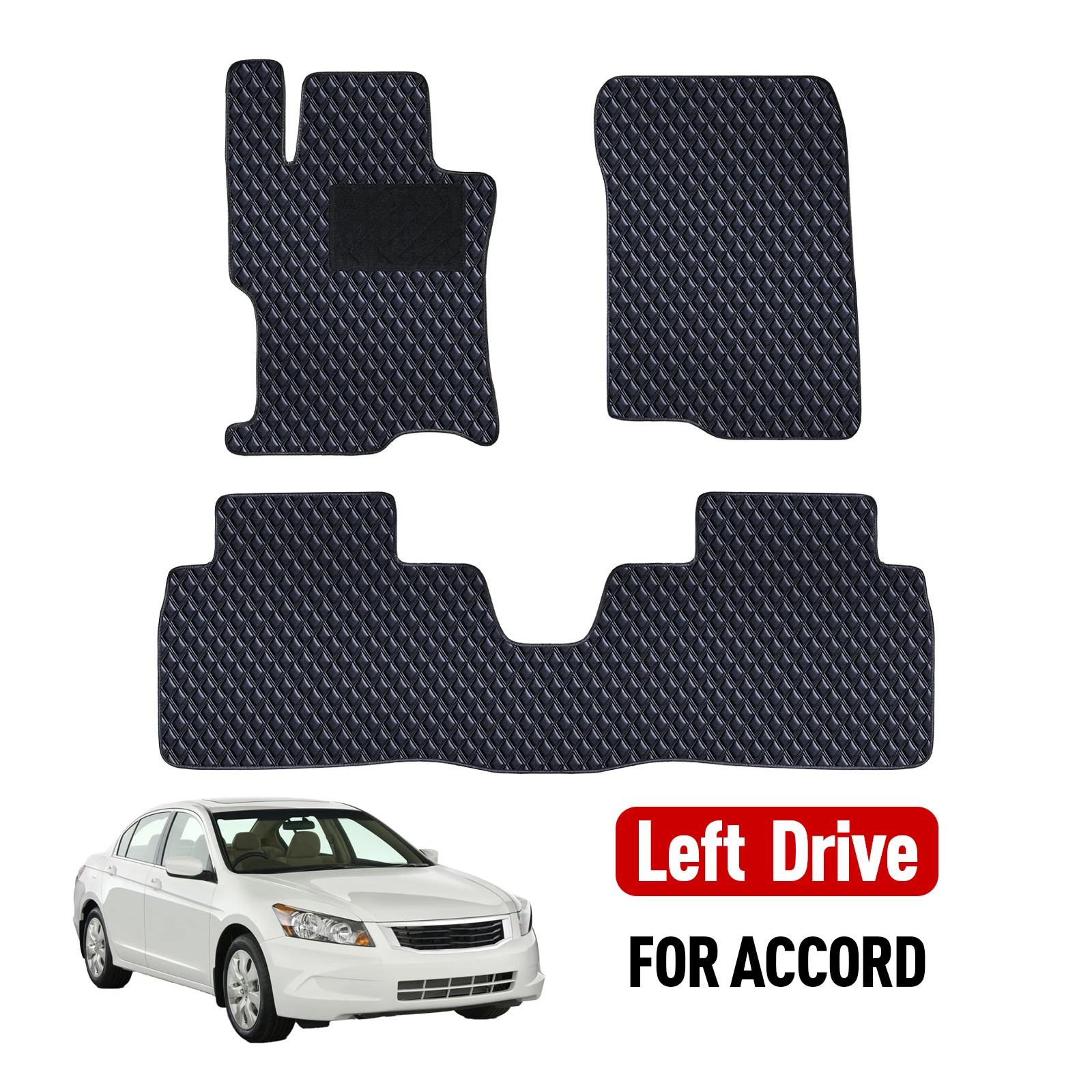 

Custom car floor mat for Honda Accord 2008 2009 2010 2011 2012 Carpet Cover Waterproof Non-slip Protector Accessories parts