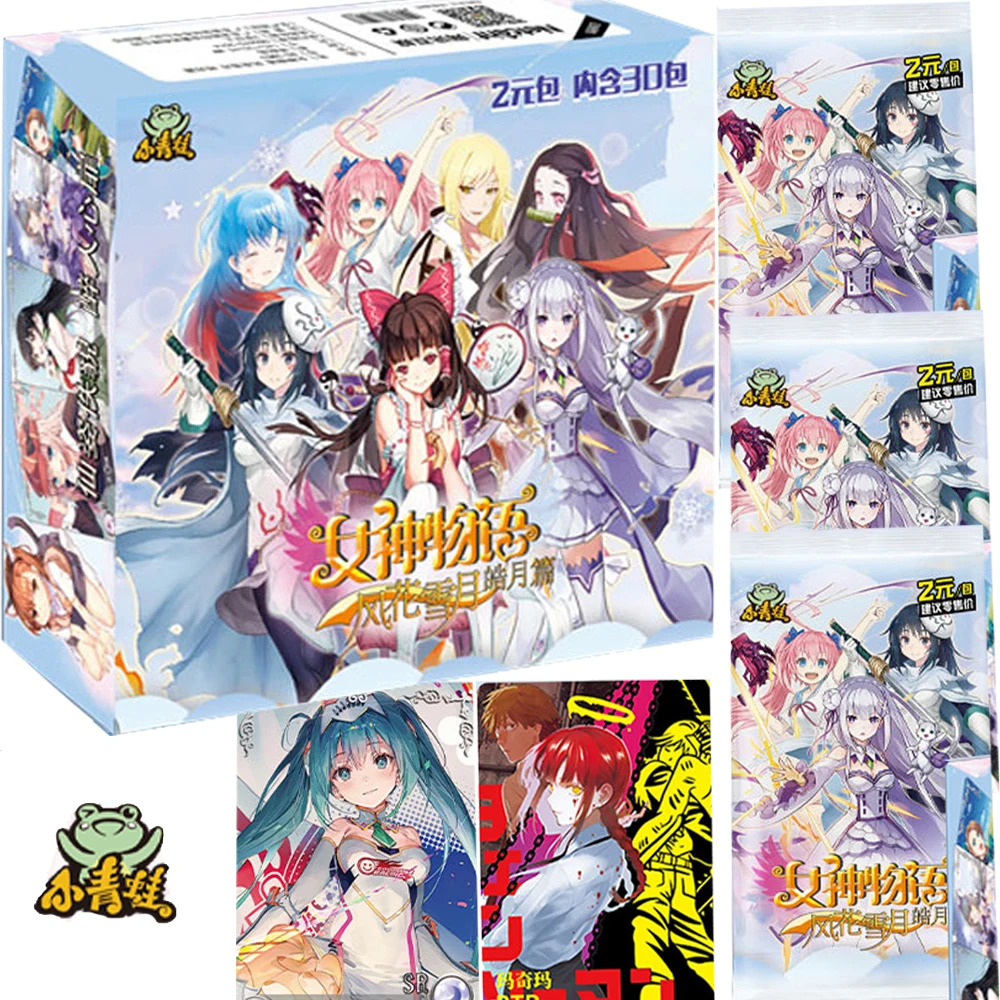 

Small Frog Goddess Story Cards Series Peripheral Collection Anime Hatsune Miku Makima High Quality Character Card Child Toy Gift