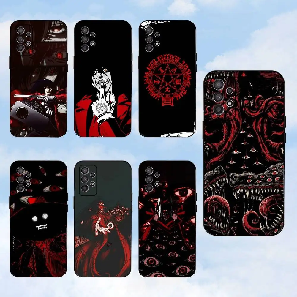 

A-Alucard vampire H-Hellsing Phone Case For Samsung S25,S24,S23,S22,S21,S20,S10,Ultra,Plus,Lite,FE,Soft Silicone Black Cover