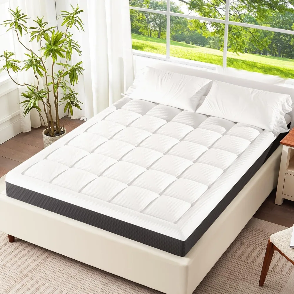 

5 Inch Full Mattress Breathable Gel-Memory Foam Plus Pillowtop Mattress, Cool and Skin-Friendly, Fiberglass Free, Mattress in a