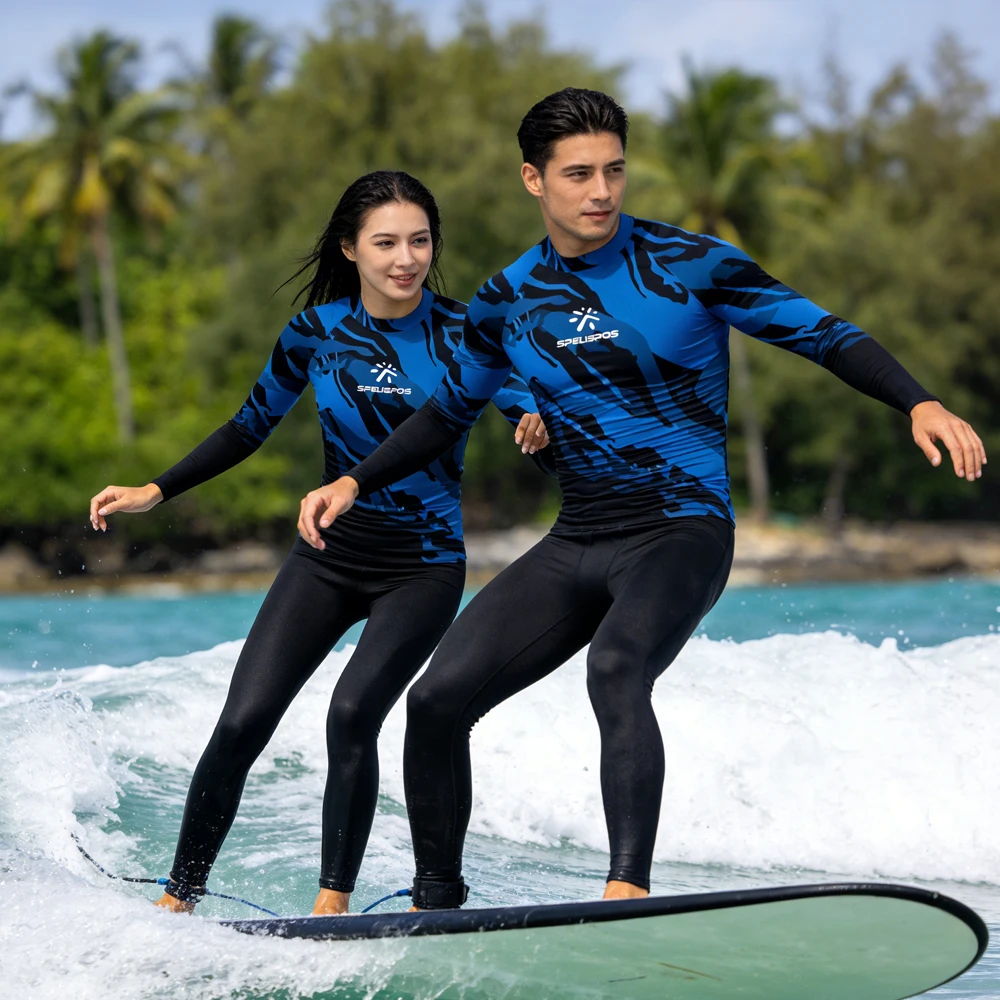 

Rash Guard Surfing Shirt UPF 50+Men Women Sailing Top Wear Long Sleeve High Quality Beach Swim Wear for Water Sport Fishing Tour