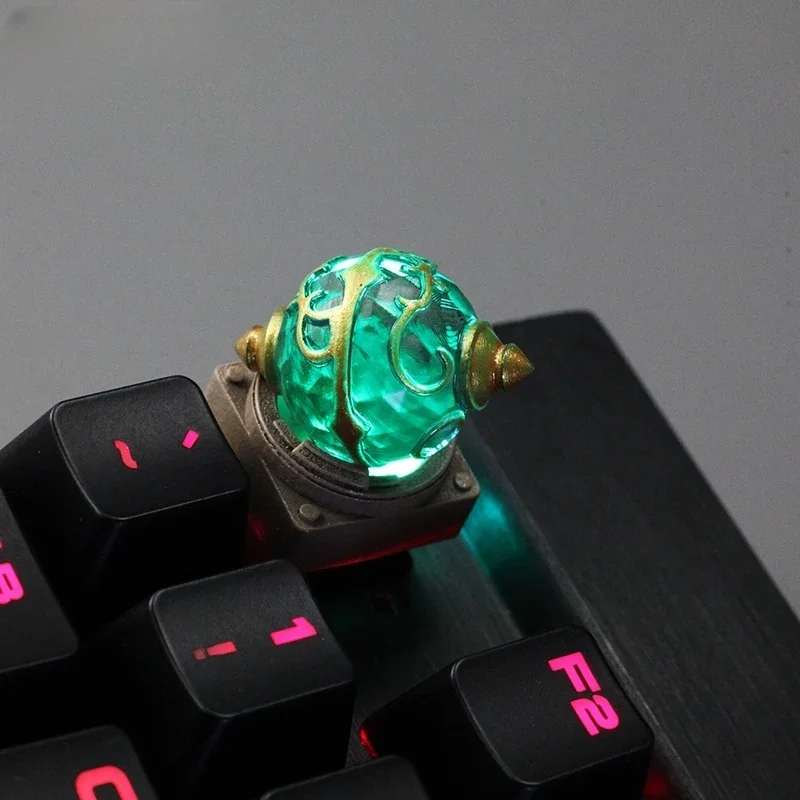 Phantom Beast Keycaps Resin Translucent Keycaps Three-dimensional Creative Handmade Customized Keycaps Keyboard Accessories Gift