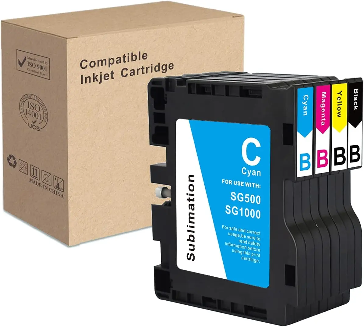 

SG500 SG1000 3.6.0 Upgraded Chip Sublimation Ink Cartridge Compatible for Sawgrass Virtuoso SG500 SG1000 Printers No A&B Series