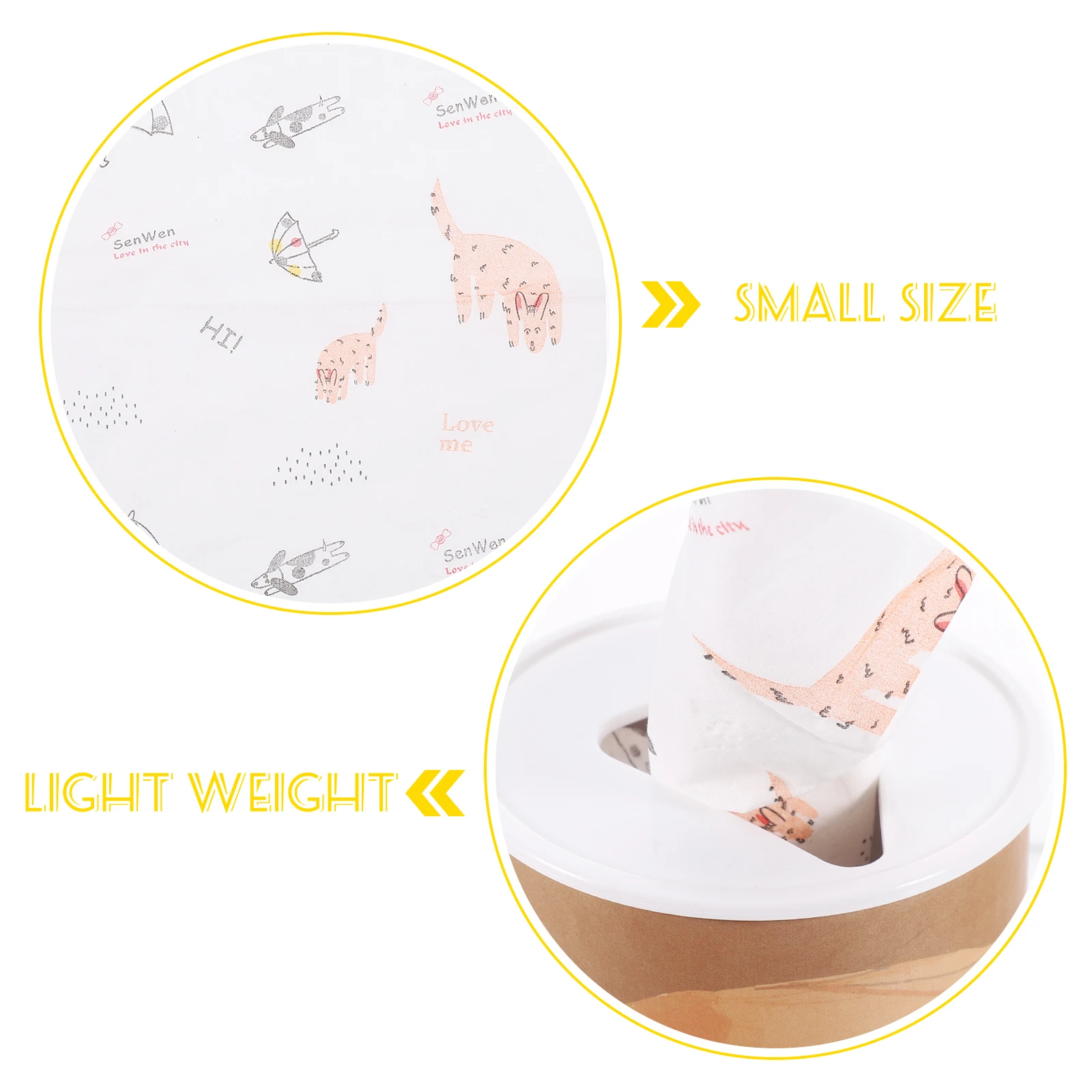 

3pcs Car Tissues Cylinder Box Round Tissue Holder Portable Home Office Bathroom Napkin Holder Car Cup Use Tissue Boxes For