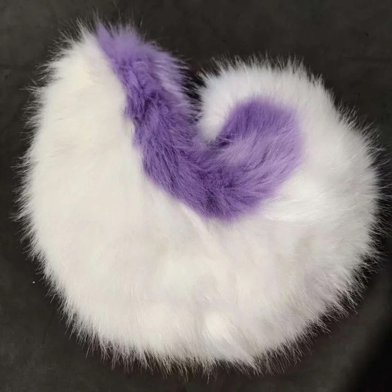 

New Furry Big Curly Shiba Inu Tail Wolf Tails Fursuit Girl Plush Faux Fur Wolf Tail Fancy Dress Anime Lolita Cosplay Accessories
