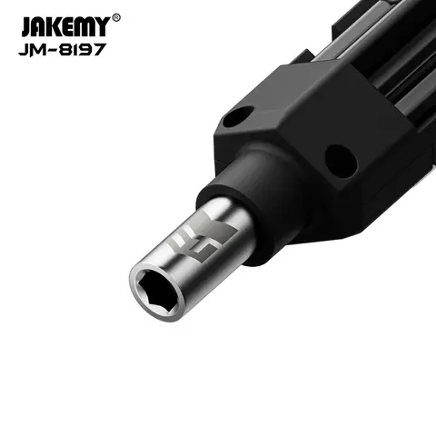 JAKEMY-8197 Precisionsskruvmejselsats 14 i 1 magnetiska Phillips- och Torx-skruvmejselbits lämpliga för PC och kamera iPhone etc. 6 best sales iPhone-skruvmejselsats - №5