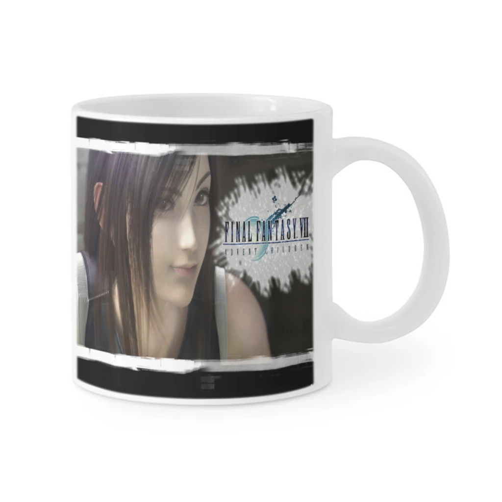 F-Final-Fantasy-VII Ceramics Coffee Mugs Tea Cup Milk Cups Gifts Drinkware Coffeeware