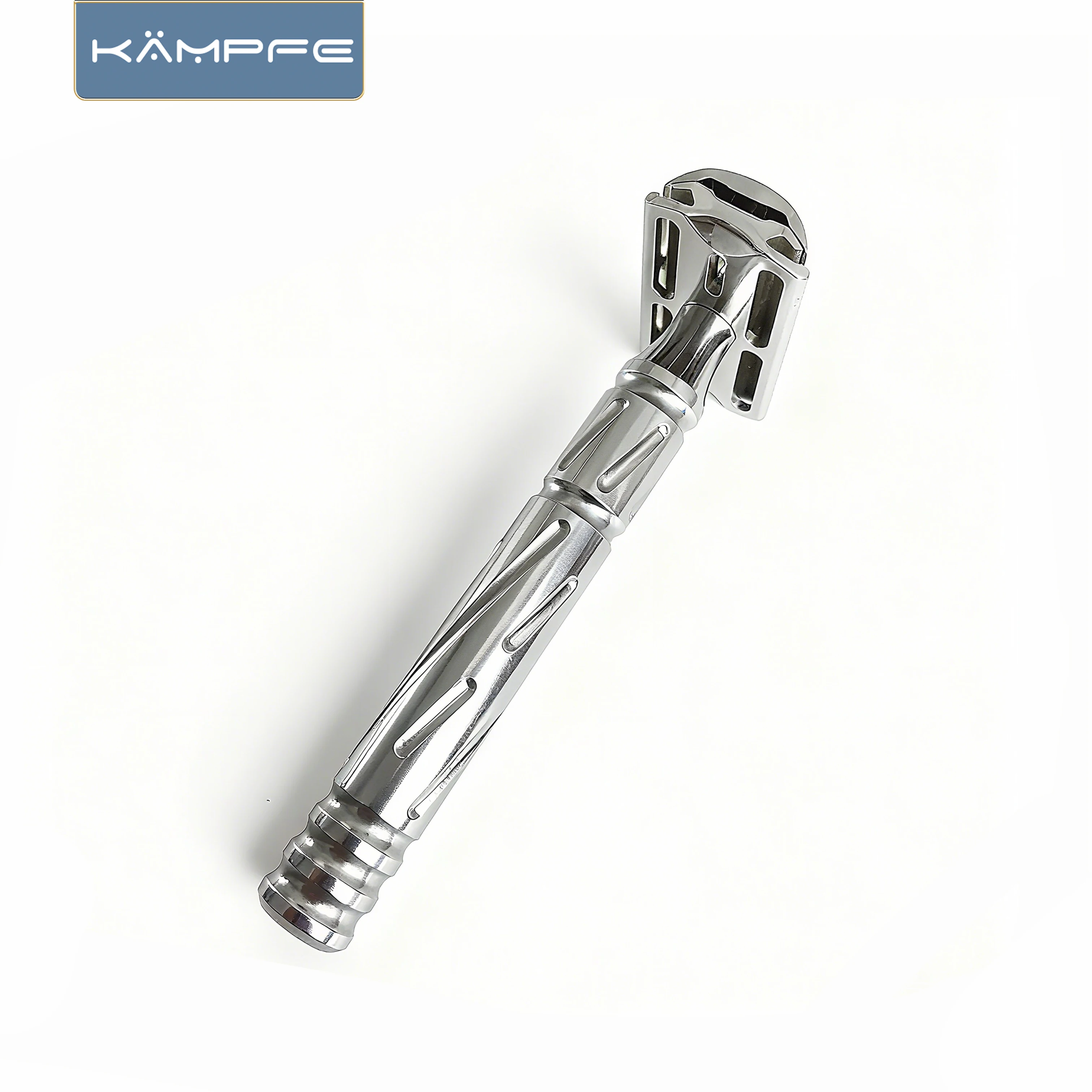 ماكينة حلاقة KAMPFE ذات حافة مزدوجة آمنة للرجال مصنوعة من الفولاذ المقاوم للصدأ بدقة CNC لتشذيب الوجه للحلاقة بشكل سلس #3