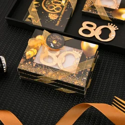 20pcs/lot Birthday Party Presents Number 80 / 60 Anniversary Souvenirs Party Favors Bottle Opener For Guest Giveaways