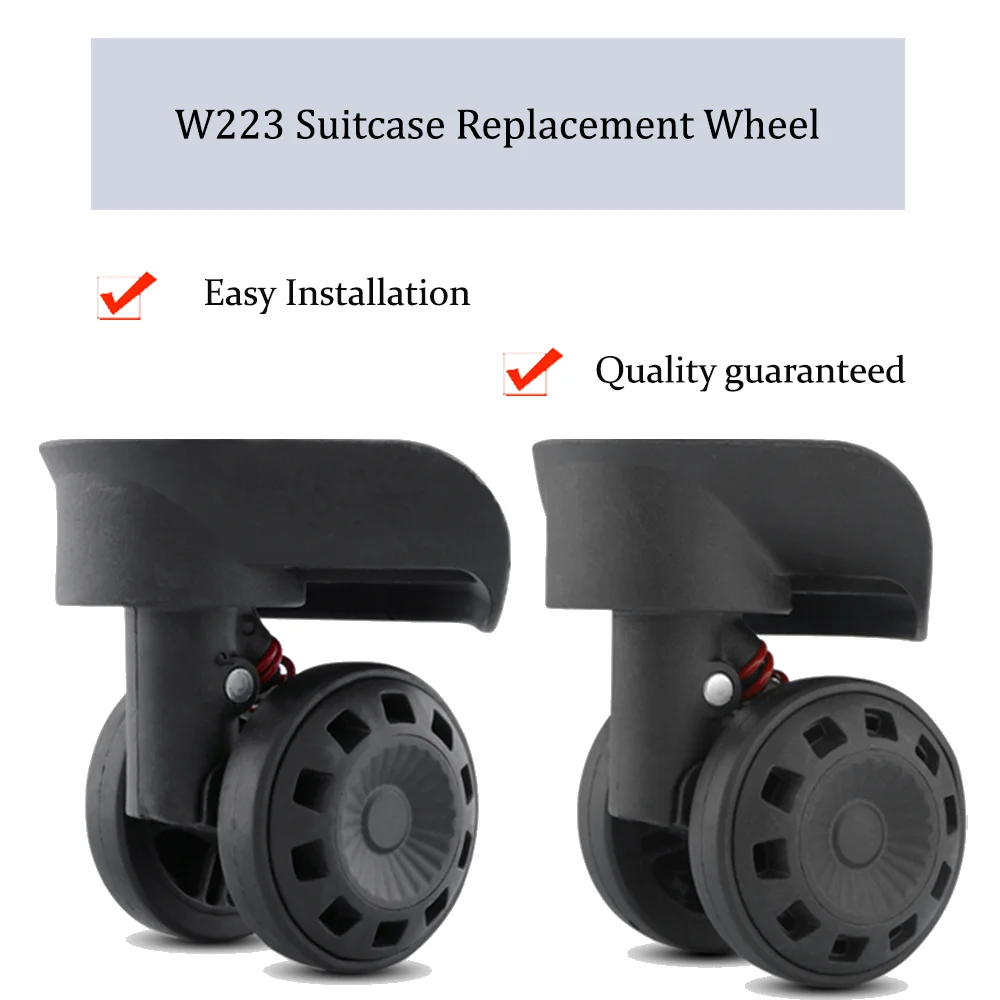 

For W223 Trolley Case Wheel Easily Handled Luggage Pulley Sliding Casters Slient Wear-resistant Repair