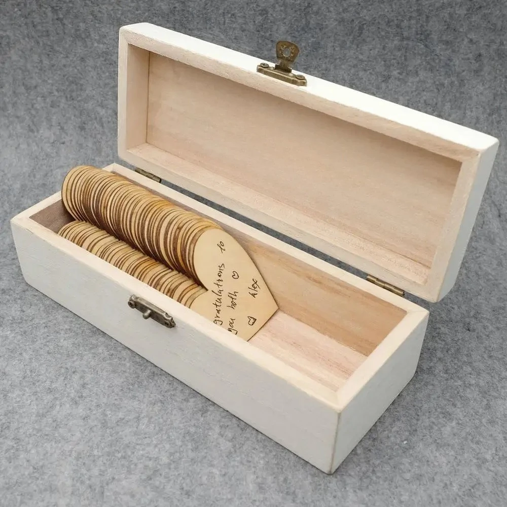 كتاب الضيوف الشخصي، صندوق تذكار زفاف ريفي بديل، دفتر زفاف خشبي محفور على شكل قلوب صندوق قطرة