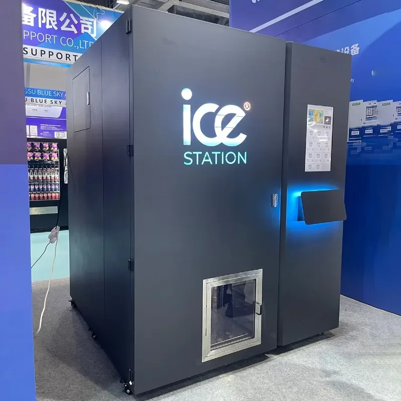450kg/24H Commercial Ice Vending Machine Outdoor Self Service Automatic Ice Factory with Auto Bagging