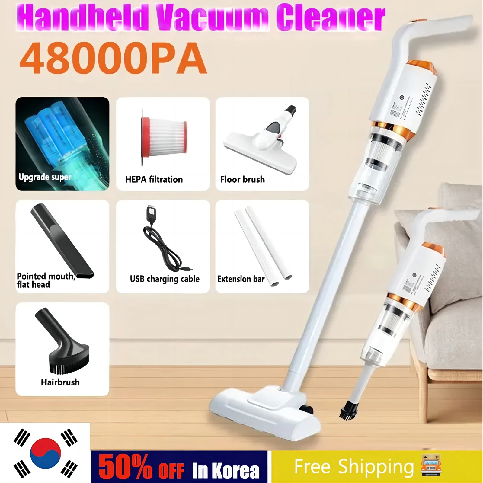 Xiaomi Vacuum Cleaner 8500pa Handheld Wireless Vacuum Cleaner Household CarPortable Dual Purpose Mop Vacuum Cleaner Sweeper