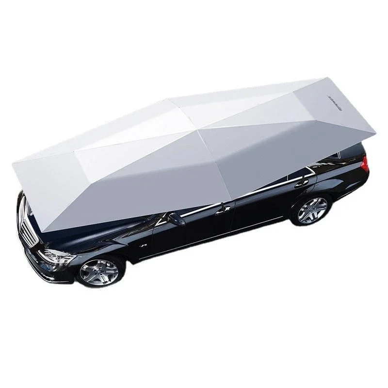 5.2 meters car parasol, Mainiu full semi-automatic mobile canopy, automatic folding of the roof, shrink cover, sunshade