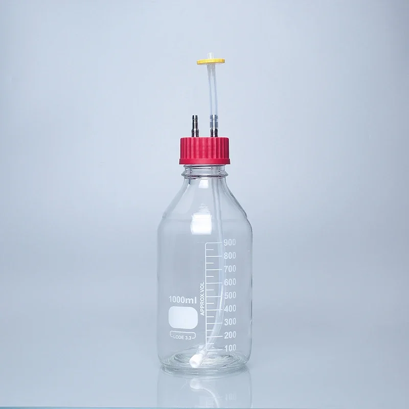 100ml250ml500ml1000ml2000ml 2-hole Fermenter Special Feeding Bottle Reagent Bottle Anaerobic Bottle GL45