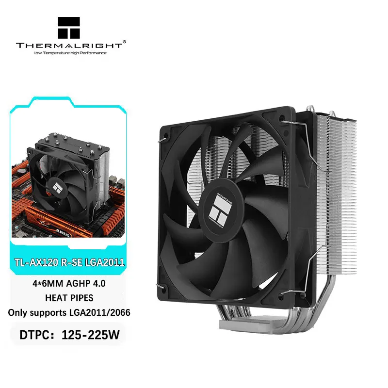 Thermalright TL-AX120 R SE LGA2011 148mm CPU Air Cooler 4x6mm AGHP4.0 Nickel plated heat pipe Only for INTEL LGA2011/2066