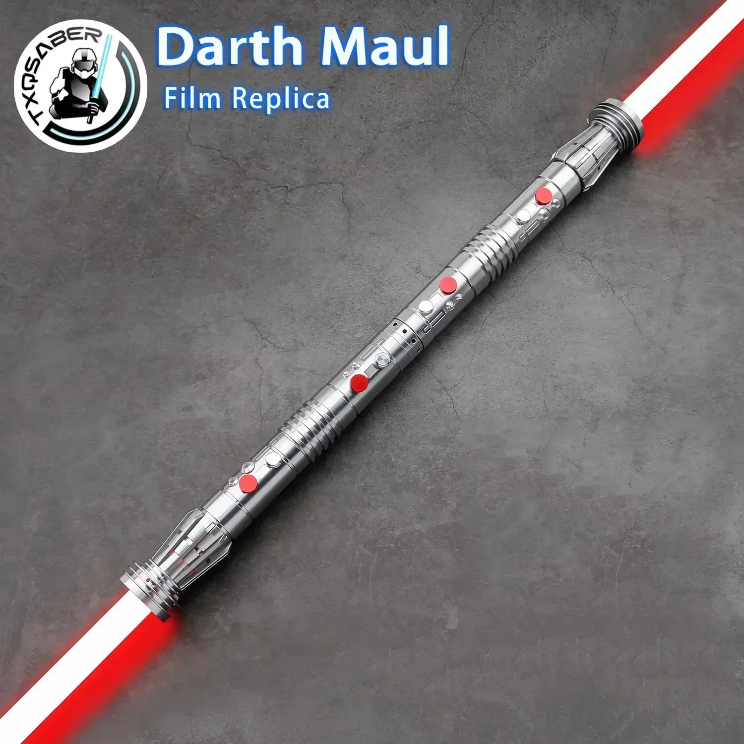 TXQSABER Darth Maul Neo Pixel Double Lightsaber Metal Hilt Heavy Dueling Laser Sword with Led Blade Smooth Swing Jedi Force Gift