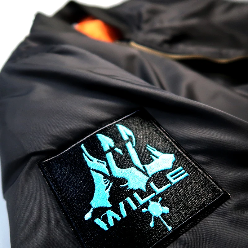 Evangelion Shogoki New EVA Anime Flight Jacket MA1 Workwear Jacket INS Zipper Casual Embroidery Cotton Thick Jacket