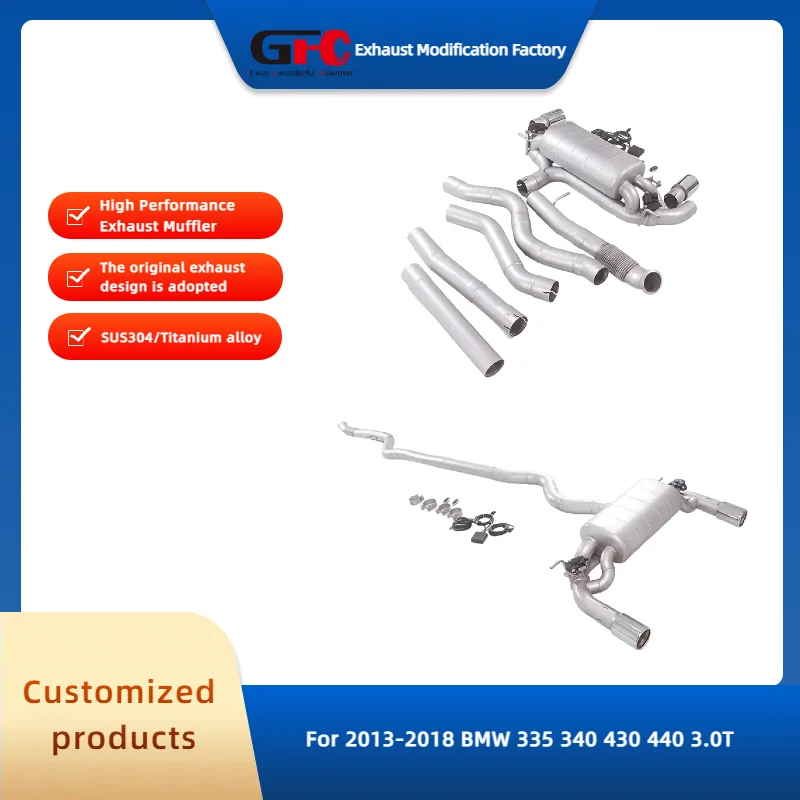 

Высокопроизводительная выхлопная система GFC Catback с электронным клапаном для BMW 335i 340i 430i 440i 3.0T 2013-2018 гг. – Автоаксессуары