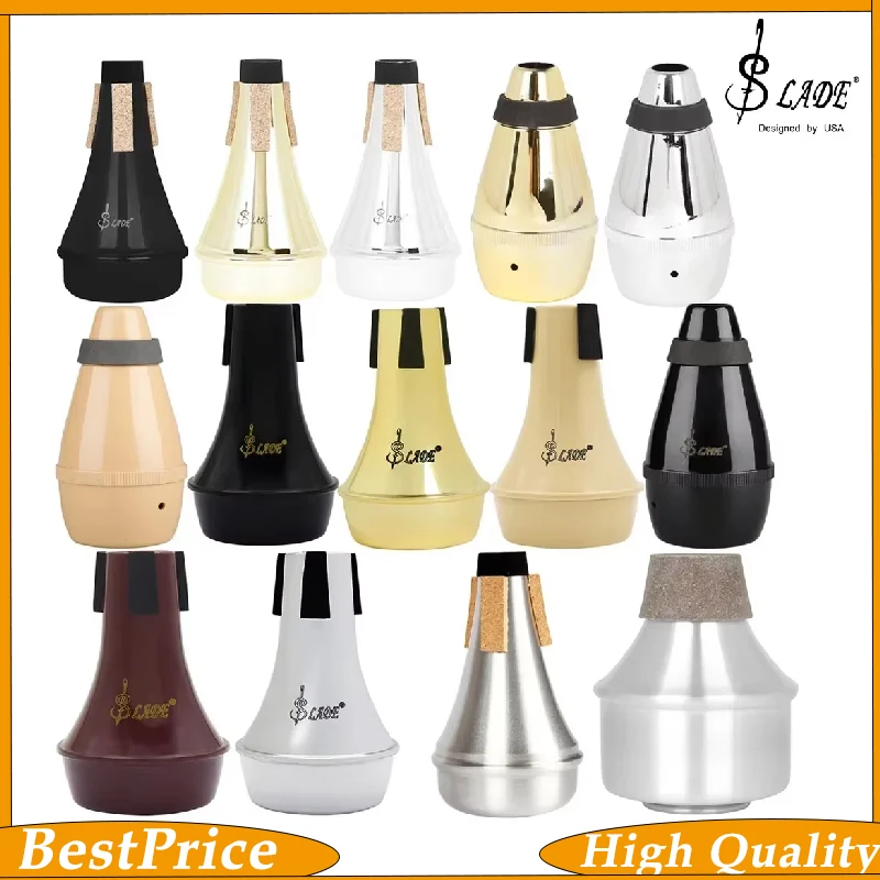 Trumpet Mute Reusable Portable Trumpet Tool Weaker Beginners Practice Straight Body Mute Universal Trumpet Sound Reducer
