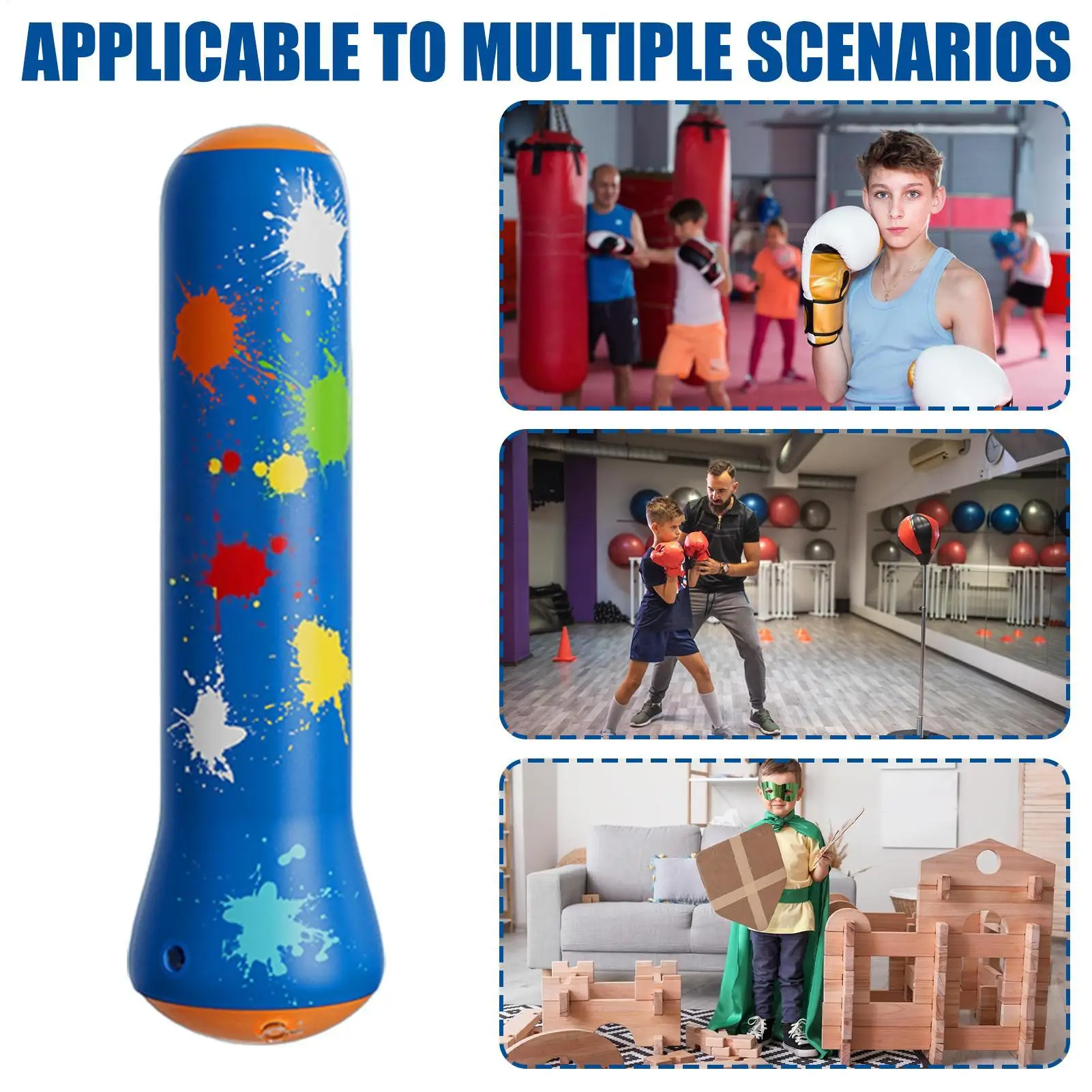 Boxsack Für Kinder Aufblasbare Workout Boxen Ausrüstung Bounce-Back Boxsack Für Karate Indoor Outdoor Hause Wohnzimmer