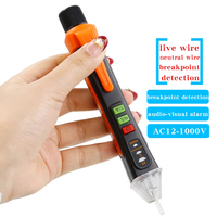 T-02A Non-Contact Voltage Detector Electrical Tools Voltage Indicator Tester Pen Voltage Test Smart Breakpoint Finder 12-1000V
