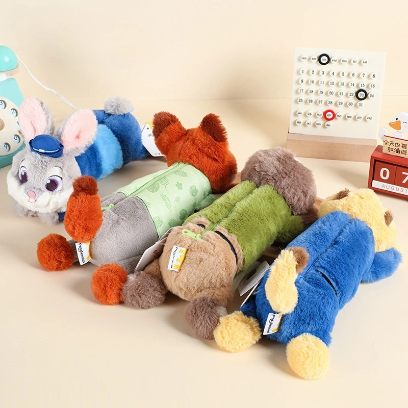 Zootopia Plushes مقلمة ديزني جوديث نيك أطفال مدرسة Kawaii القرطاسية حقائب جديدة النساء السفر ماكياج الحقيبة الأطفال هدية #5