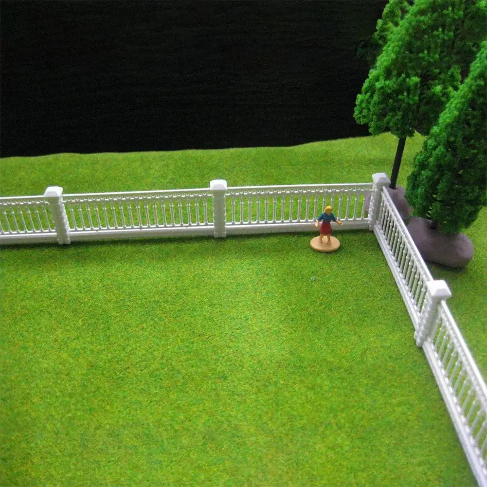 Scale Model 1:100-200 Miniature Yard Railing Garden Fence For Diy Dioramas Garden Ho Train  Railway Scene Layout Material