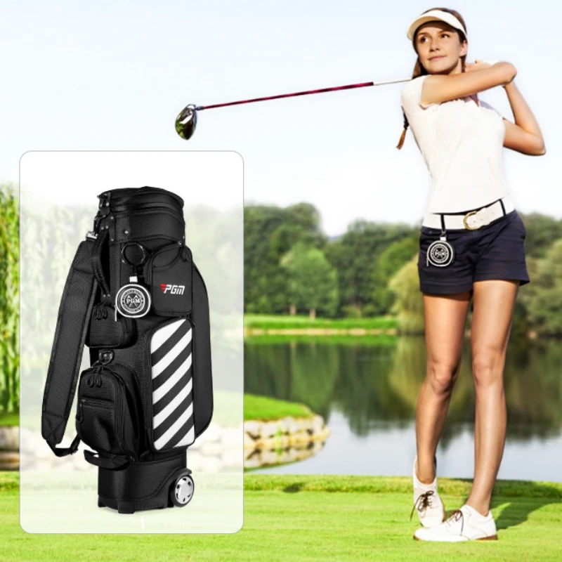 PGM Mini Small Golf Ball Bag Waterproof, Portable, Can Hold 3 Balls Storage Bags Accessories SOB011