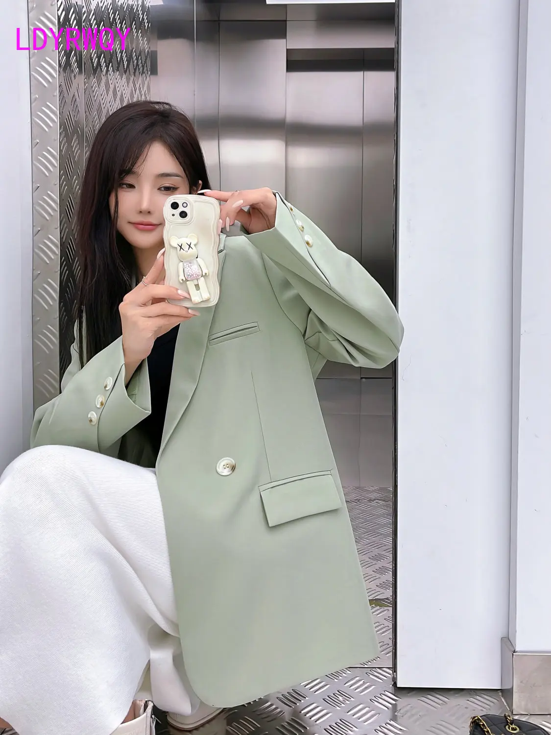 

Green Suit Coat Women's 2023 Spring and Autumn New Korean Style Casual Versatile