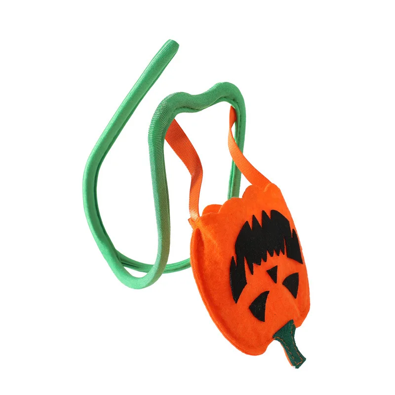 

Мужские сексуальные брюки C-образной формы на Хэллоуин, забавное креативное праздничное платье, нижнее белье с злой тыквой, невидимые стринги для геев, нижнее белье Sissy