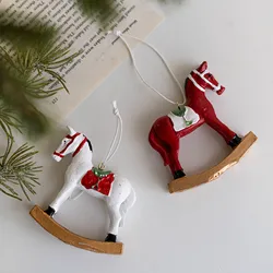 Christmas Hanging Horse Figurines Decorative Realistic Horse Toys for Horses Party Favors Decor