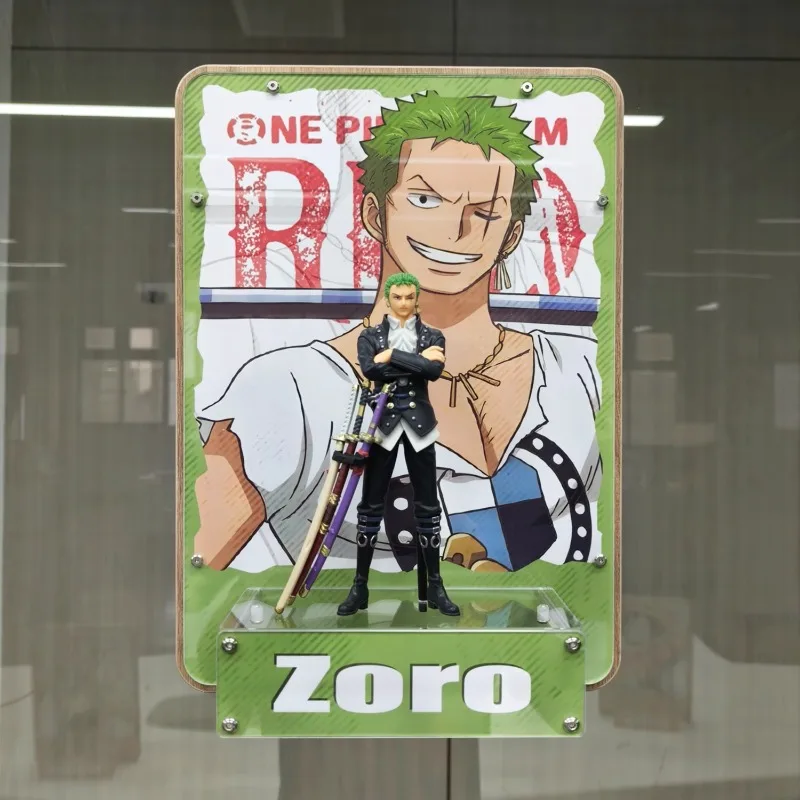 One Piece periphere Modellornamente Ruffy Zoro Figur dreidimensionale dekorative Malerei Szene Bild Fotowand