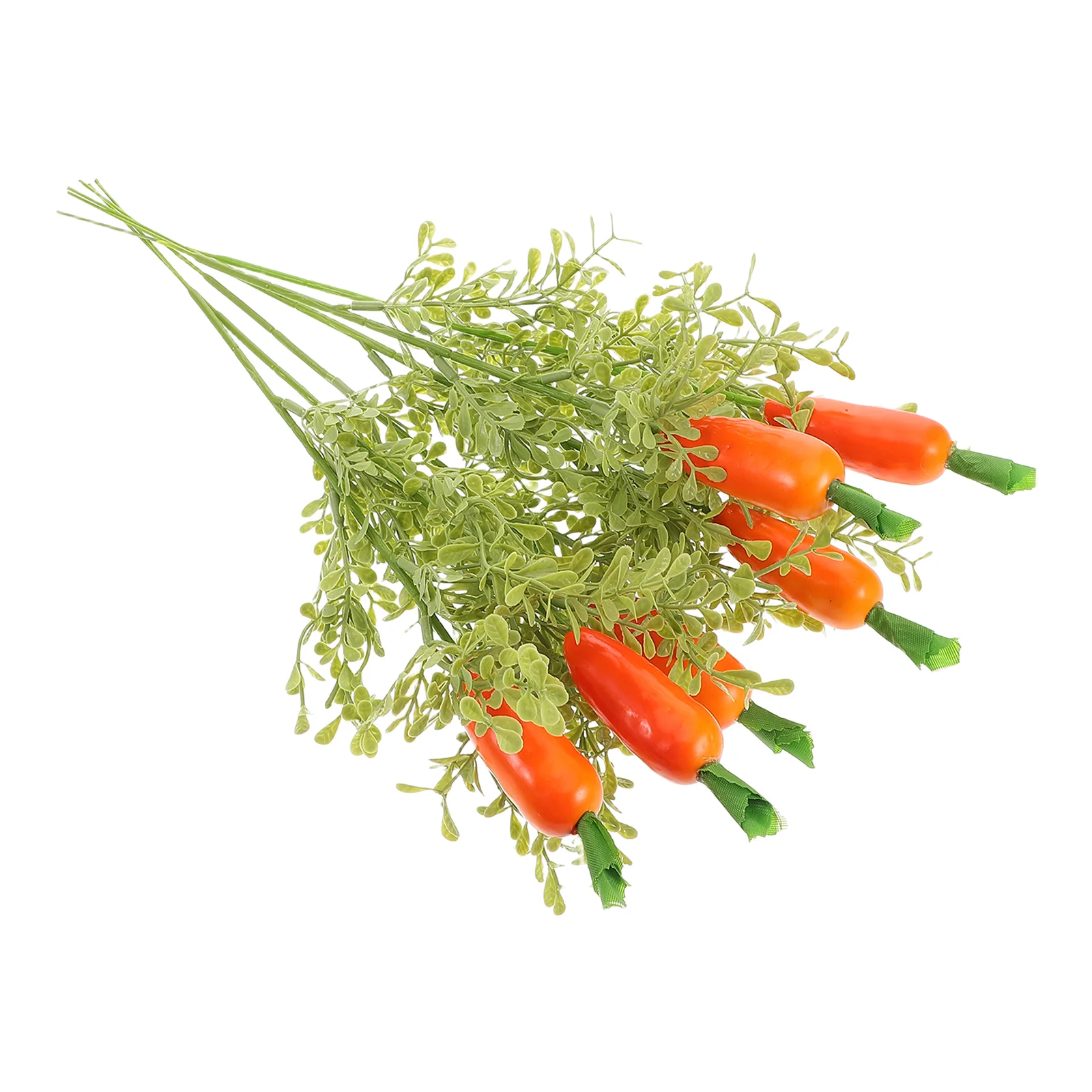 

6PCS Simulated Carrot Cuttings Artificial Vegetables Easter Home Decor Festive Foam Plastic Realistic Photo Props Spring
