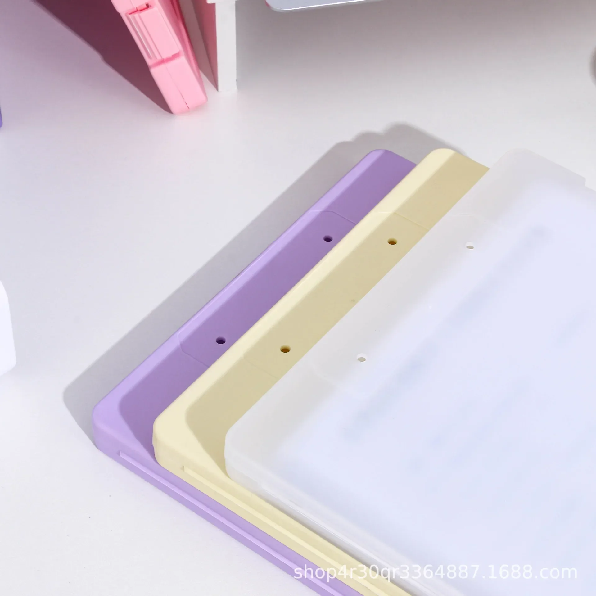 A4 Transparent File Box High Aesthetic Student Test Paper Simple Large Capacity Storage Box Writing Board Office Supplies