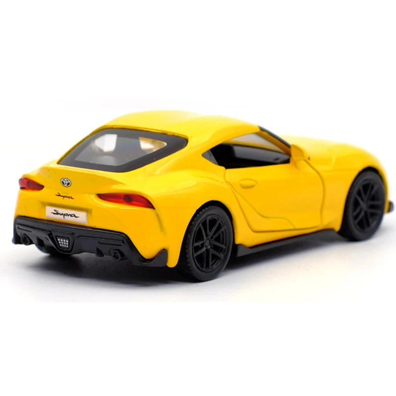 1:36 Toyota Supra Sports Car RMZ CITY Alloy Diecast Car Model Toy con Pull Back per bambini regali collezione di giocattoli F162