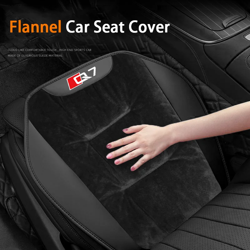 

Для Audi Q7 фланелевой чехол на автомобильное сиденье, зимний теплый плюшевый передний/задний чехол для автомобильного сиденья, защитная накладка на стул, авто аксессуары для интерьера
