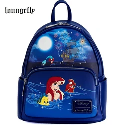 Loungefly Disney la sirenetta Ariel fuochi d'artificio Mini zaino blu scuro