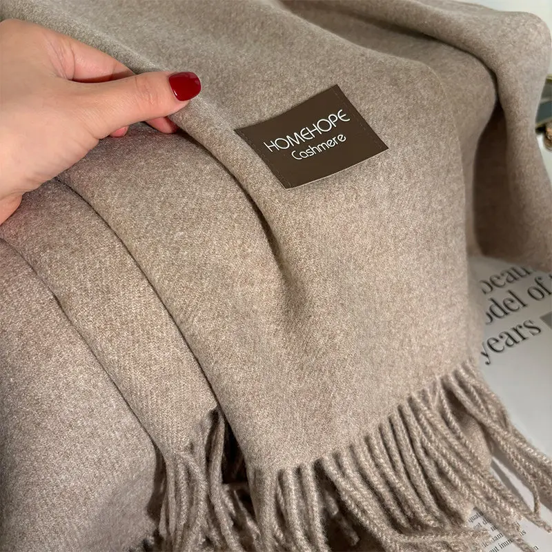Echarpe-pour-femme-en-pur-coton-aspect-cachemire-grande-pashmina-style-coreen-multifonctionnelle-artisanat-de-couleurs-vetement-d'exterieur-d'hiver