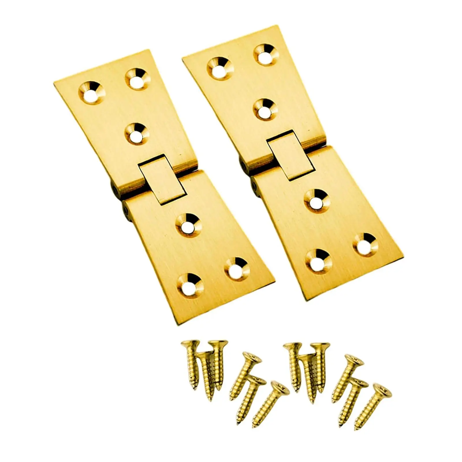 Flip Top Hinges Brass Replacement Sturdy Structure Easy to Install Edge Hinges