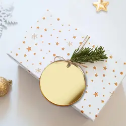 Gold Transparent Frosted Acrylic Perforated Discs 5/7.5/10cm Circular Decorative Boards for DIY Craft Projects