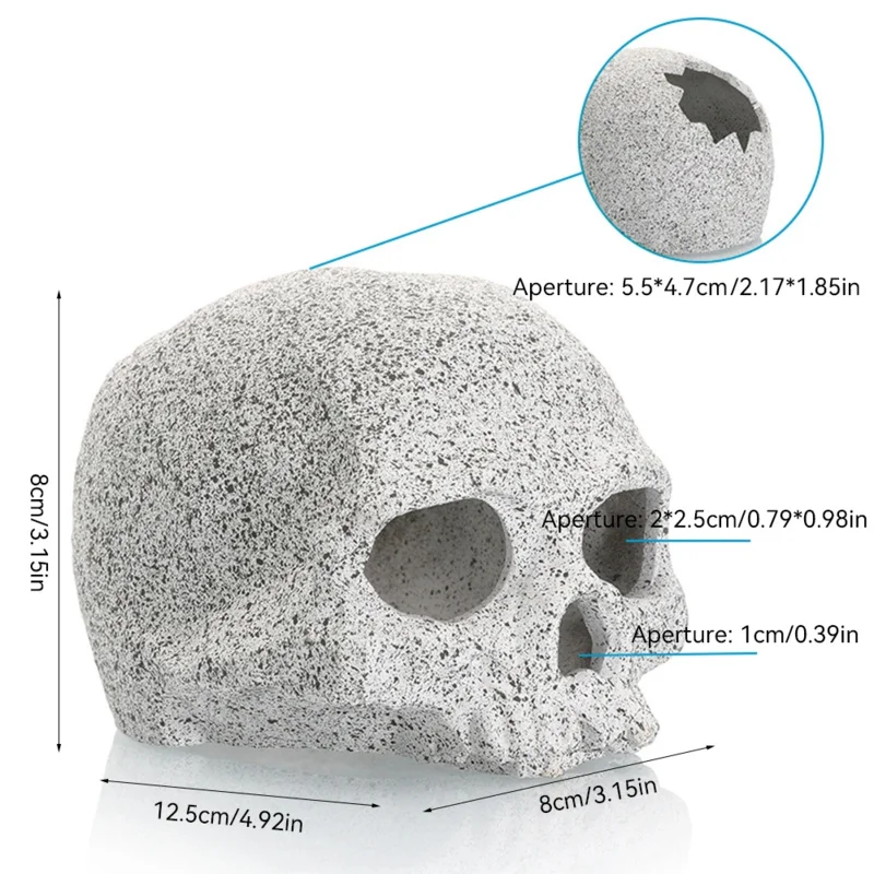 ديكور كهف تحت الماء لخزان الأسماك، مأوى الأسماك والروبيان، ديكور المناظر الطبيعية الخزفية، ديكور حوض السمك من الطين الأرجواني