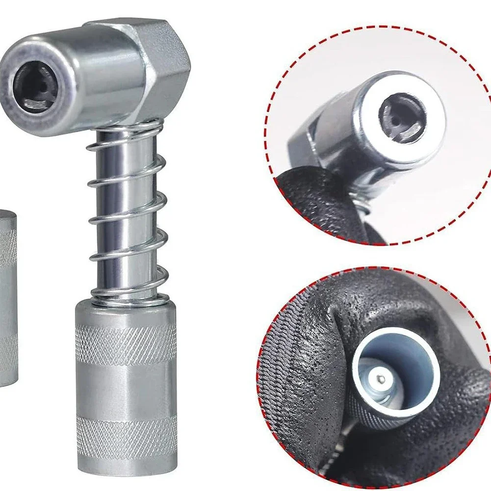 Wide Application 90 Degree Grease Nipple Grease Injector Needle 90 Degree Adapter Carbon Steel Galvanized Finish