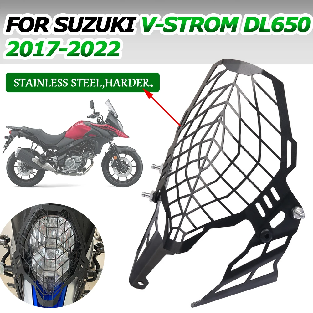 Motorcycle Headlight Guard Grille Protector Grill Cover For SUZUKI DL650 V-strom DL 650 Vstrom 650 2017 2018 2019 2020 2021 2022