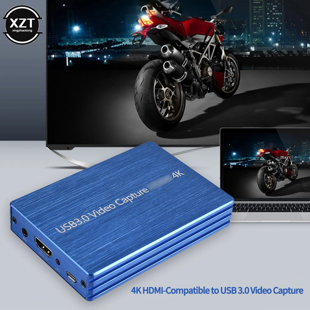 Imagem -04 - Universal 4k Hdmi-caixa de Gravação Compatível Usb3.0 Driver-jogo Livre Microfone de Radiodifusão ao Vivo hd 1080p Loop Cartão de Captura