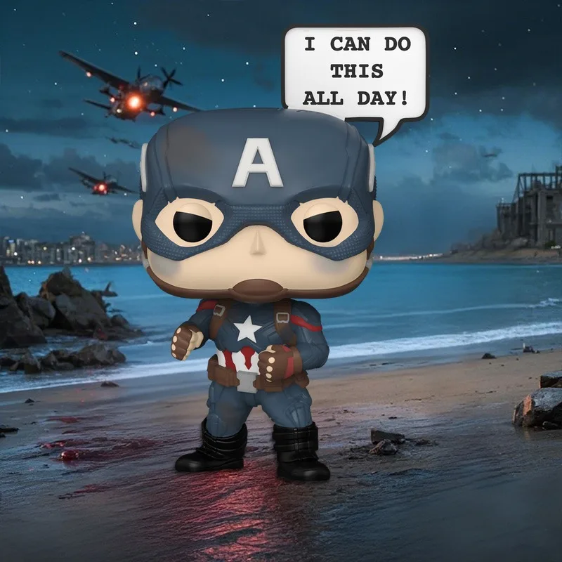 ألعاب شخصيات الحركة الأصلية من Funko Pop Marvel Captain America Hulk Spider-Man Myers Norman Osborn للأولاد والبنات هدية للأطفال