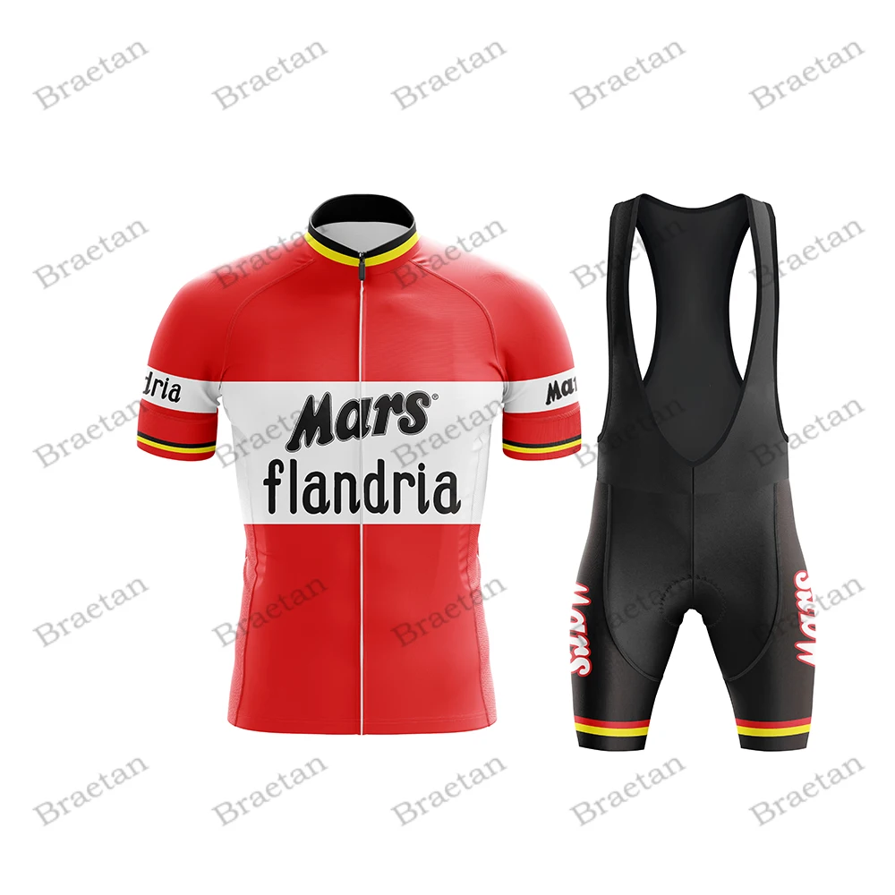 Retro Cycling Kit For Men Cycling Jersey Men Summer Short Sleeve Bike Wear Road Clothing Molteni Faema Reynolds ELF