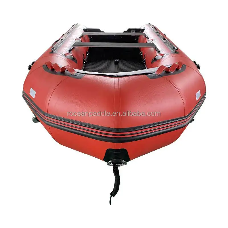 

12ft Aluminum Floor Inflatable Boat Inflatable Raft Dinghy Fishing Rowing Sport Pontoon Boat For Sale